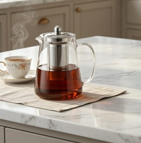 850ml Glass Kettle with Infusion Filter