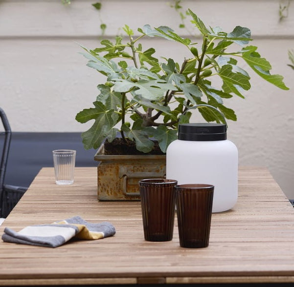 430ml Glass Set of 4 - Brown
