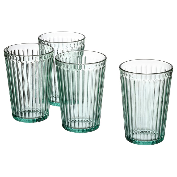 310ml Glass Set of 4 Green