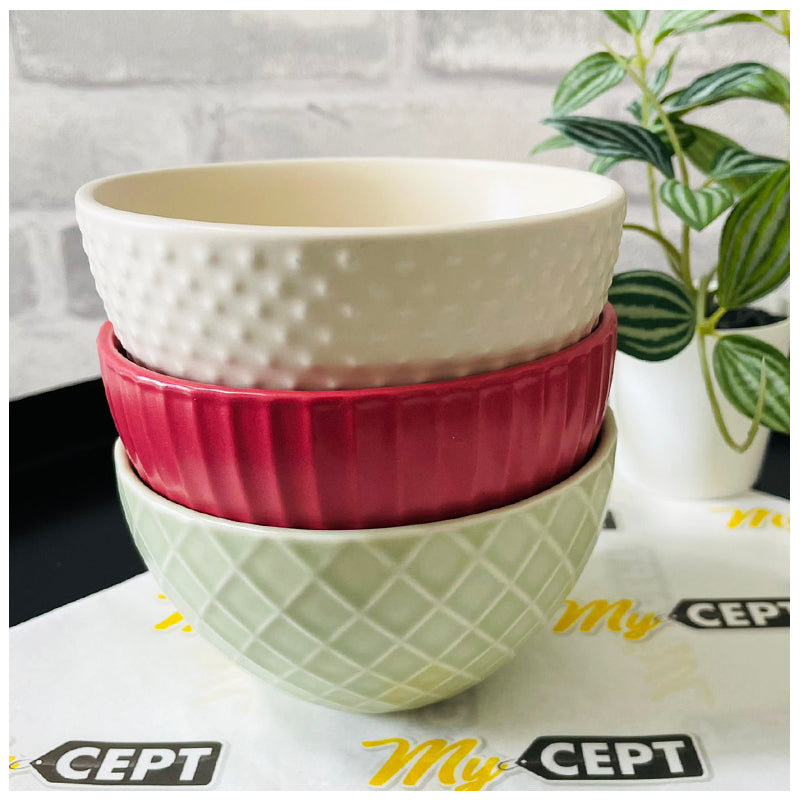 Bowl Set - Patterned - Pack of 3