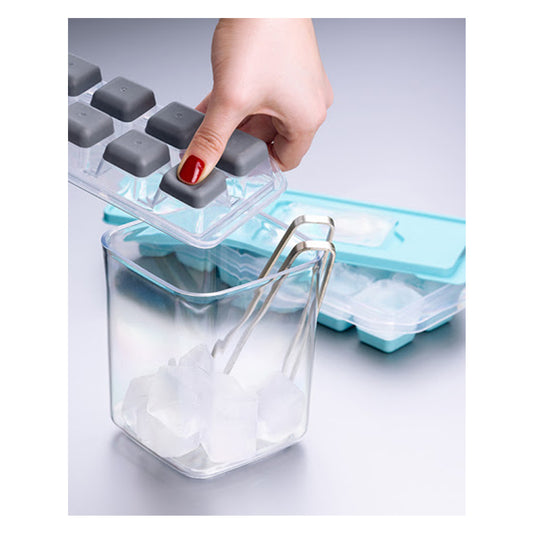 Ice Cube Tray With Lid - Assorted Colours