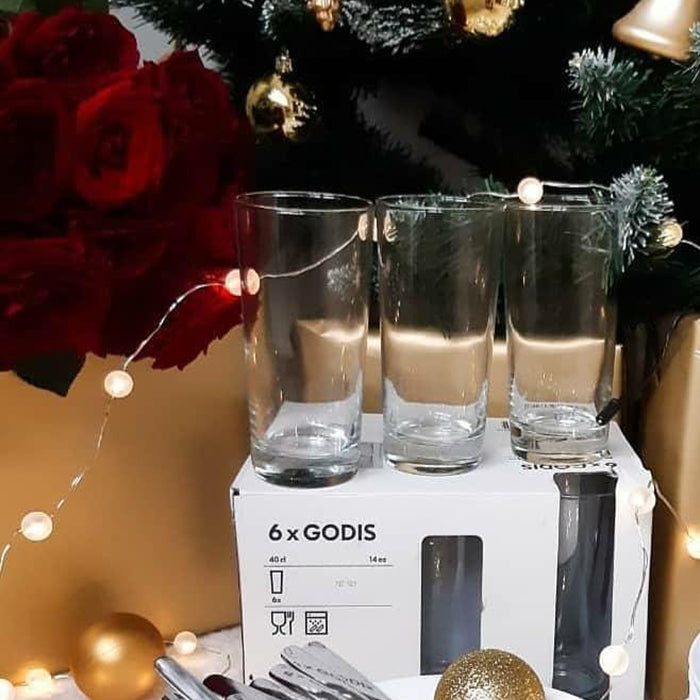 Clear Glass 400ml - Set of 5