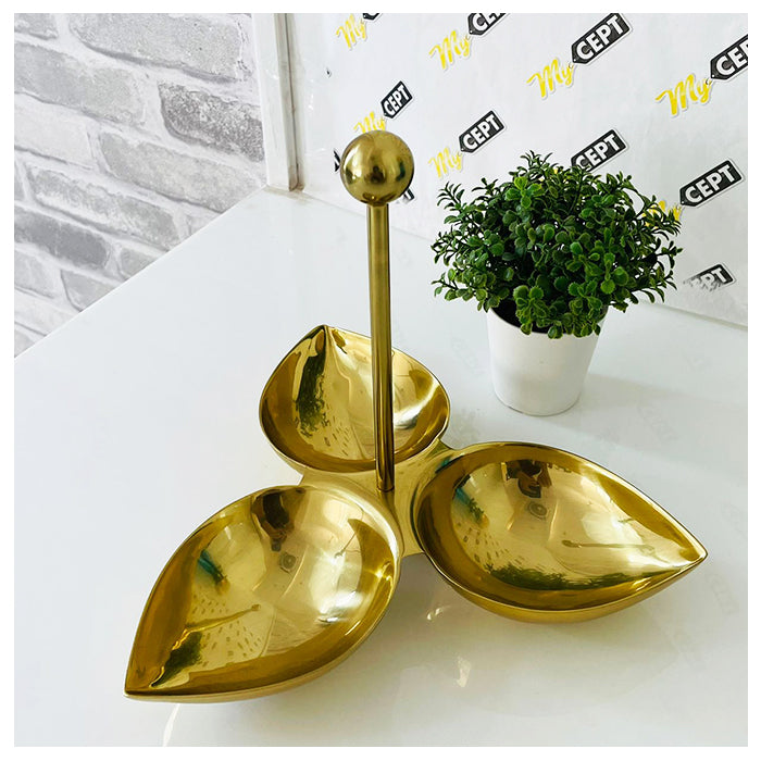 Serving Stand Golden
