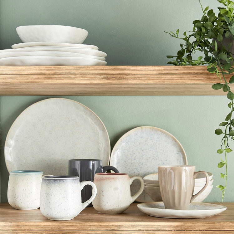 350ml Ceramic Mug - White/Teal