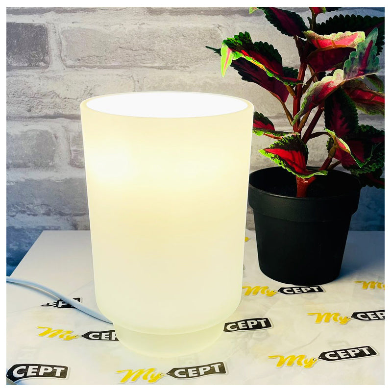 Table Lamp Frosted Glass - White