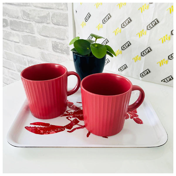 Tea/Coffee Mugs Maroon - Pack of 2