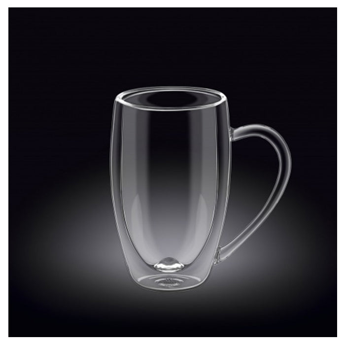 Double Wall Glass Mug 400ml