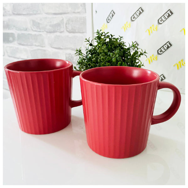 Tea/Coffee Mugs Maroon - Pack of 2