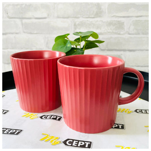 Tea/Coffee Mugs Maroon - Pack of 2