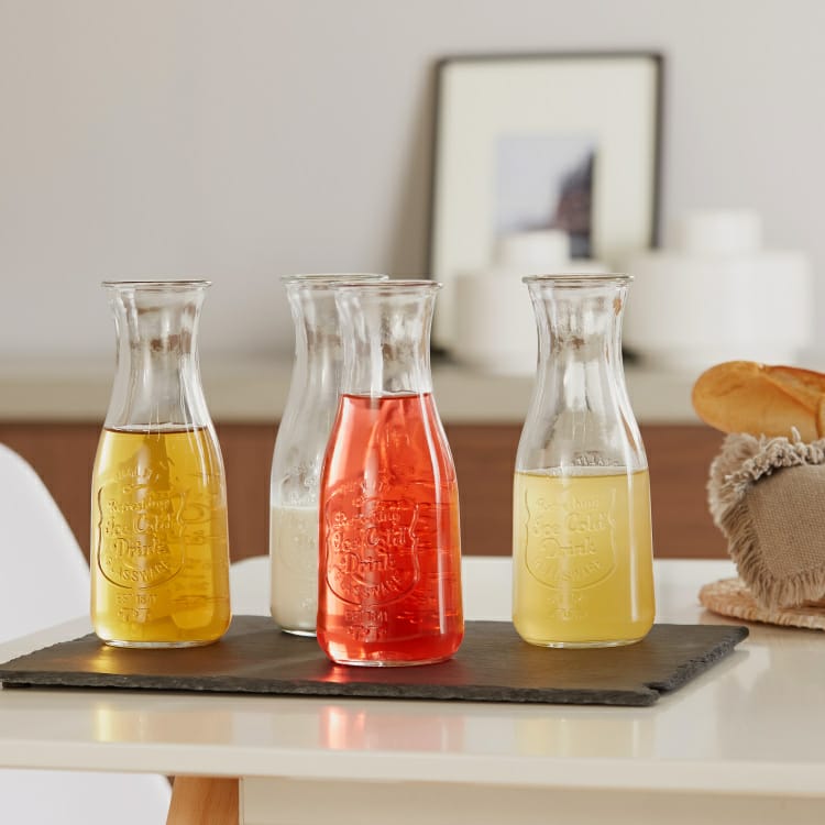 Set of 4 Drink-Ware Bottles