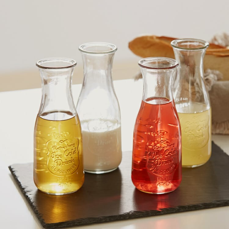 Set of 4 Drink-Ware Bottles