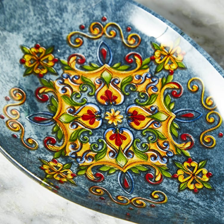 Glass Spoon Rest - Blue