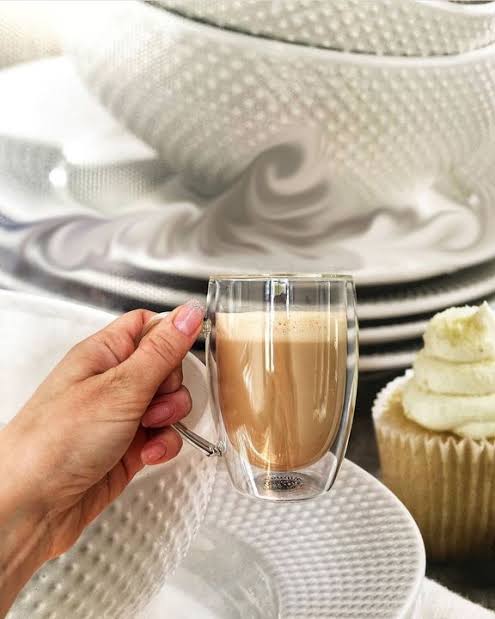 Double Wall Glass Mug 400ml