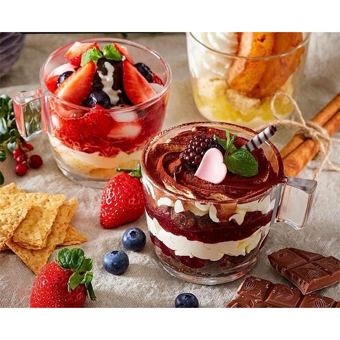 230ml Clear Mug - Set of 6