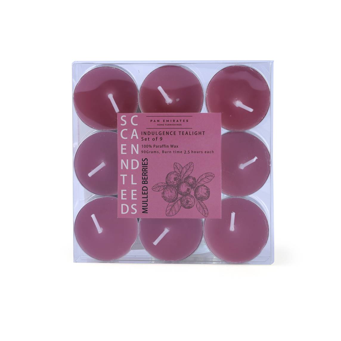 Scented TeaLight Candle - Pack of 9