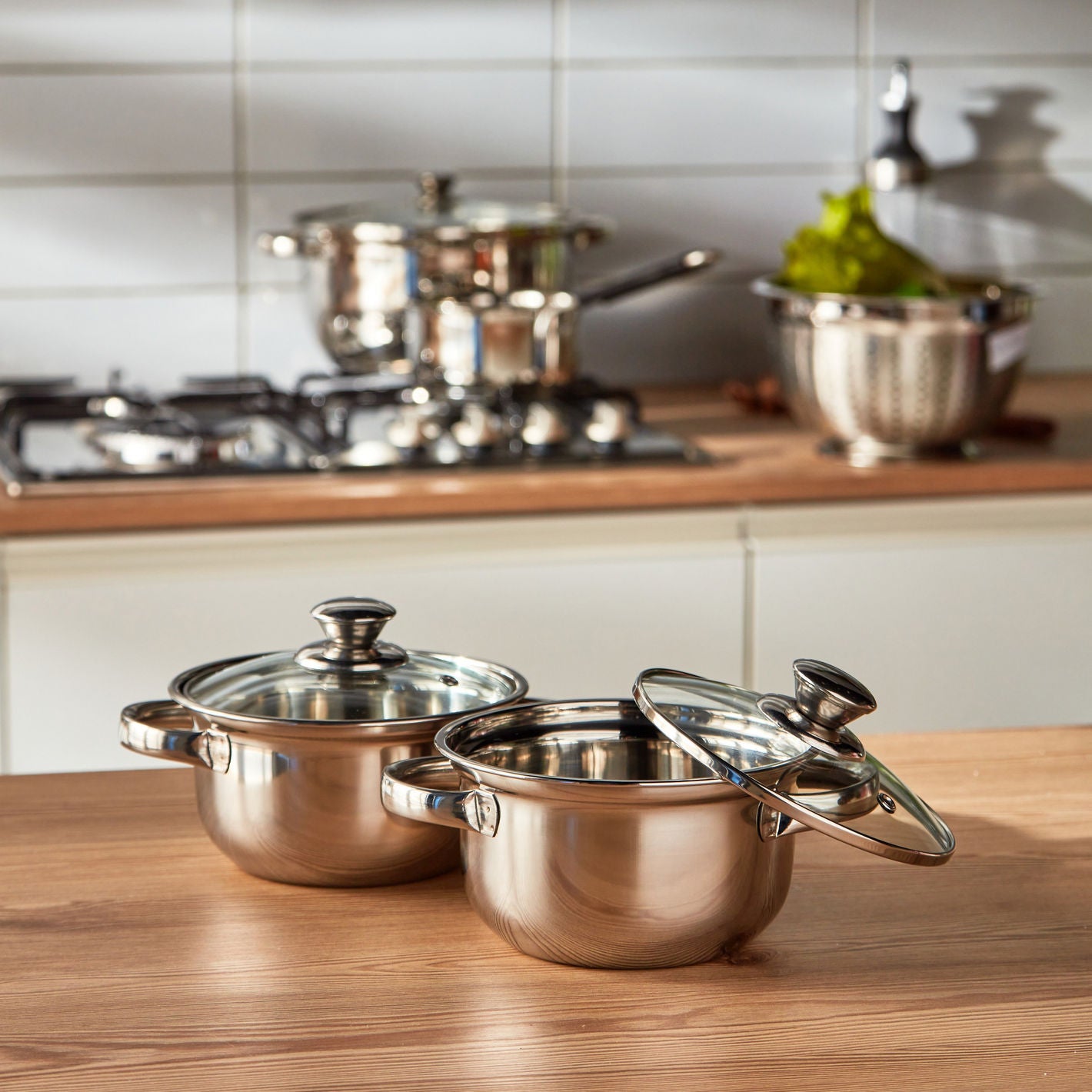 Stainless Steel Casserole Set of 2