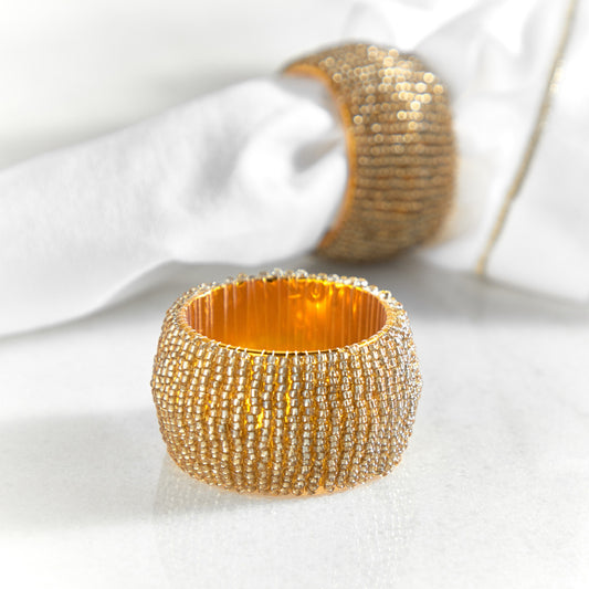 Napkin Rings - Pk of 2 - Glamour Gold