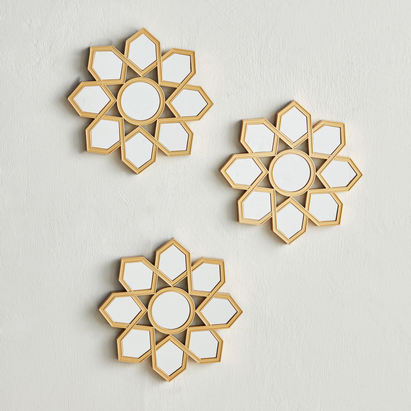 Mirrored Wall Decor Set of 3