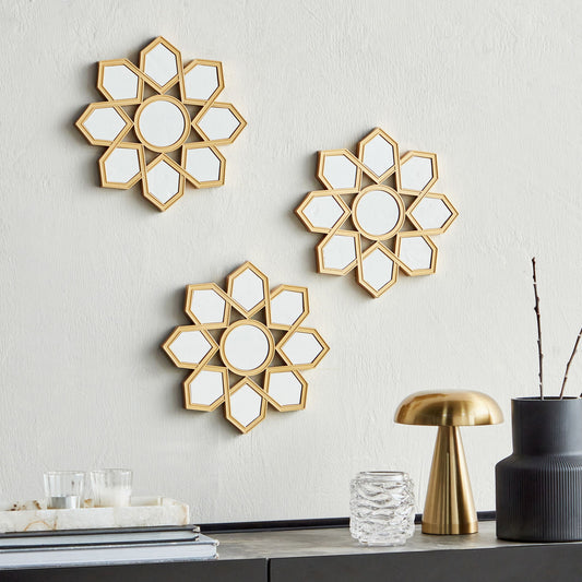 Mirrored Wall Decor Set of 3