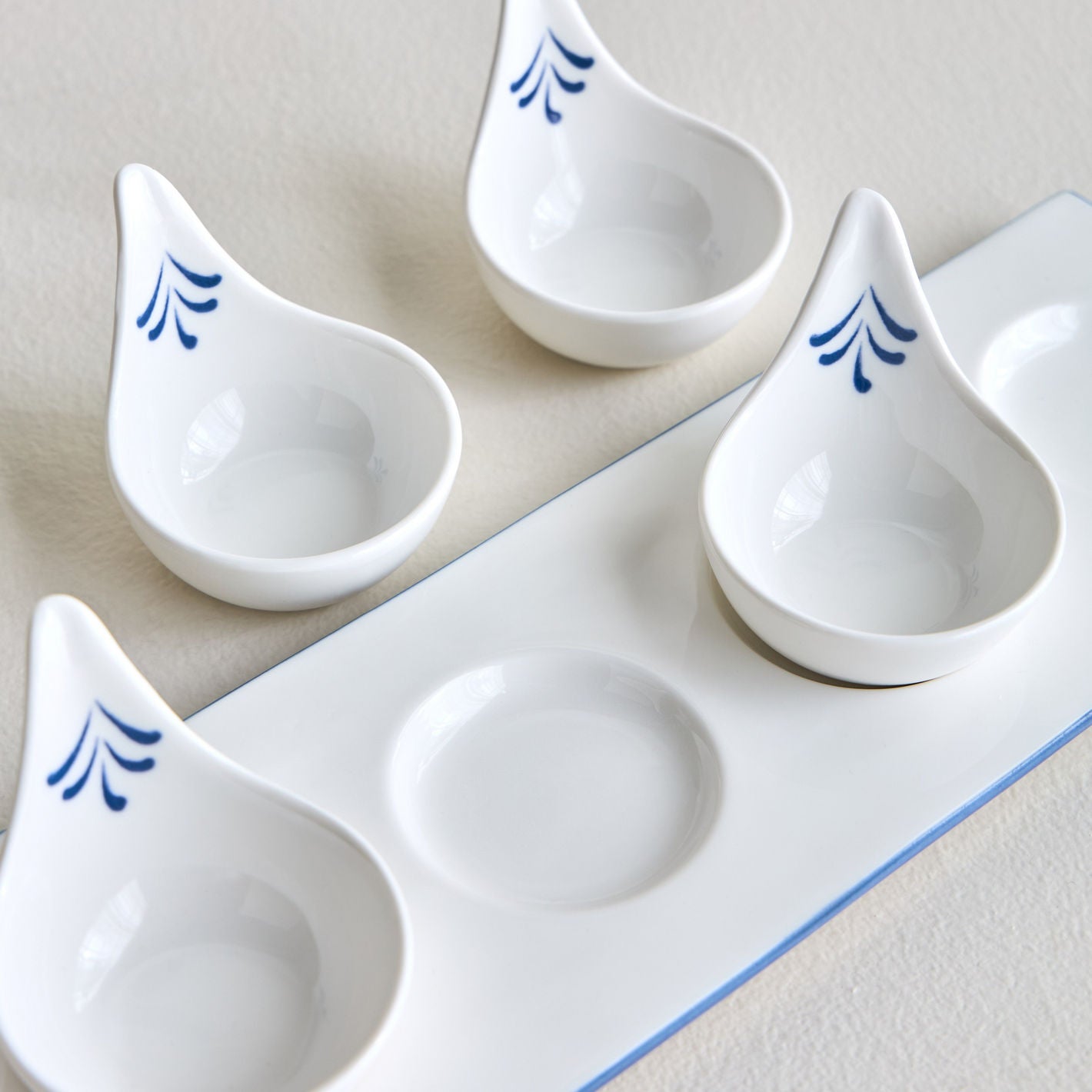 4-Pc Appetizer Bowl Set with Platter
