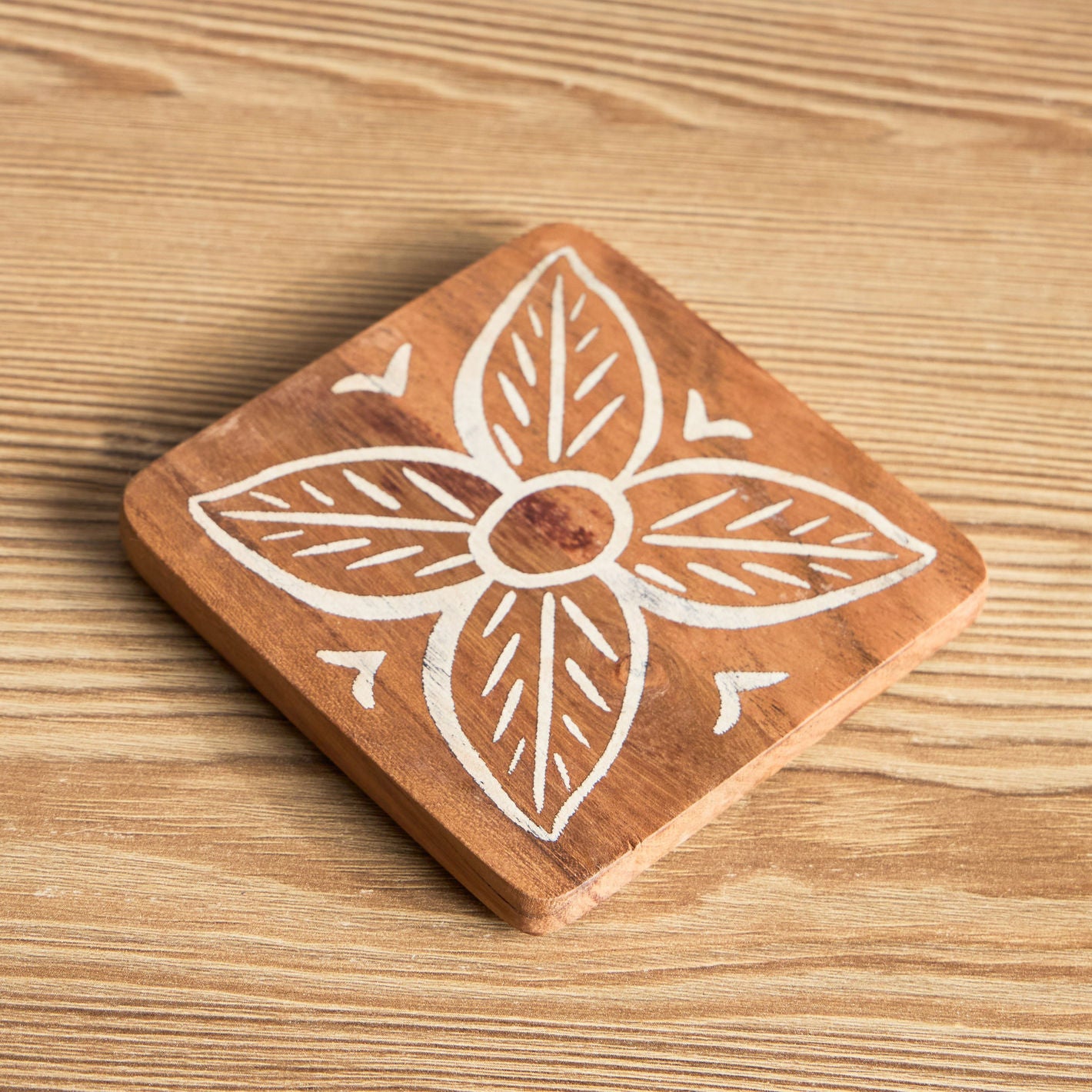 Wooden Coasters Pack of 4