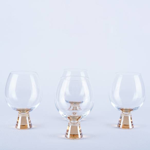 550ml Glass - Set of 4 - Amber