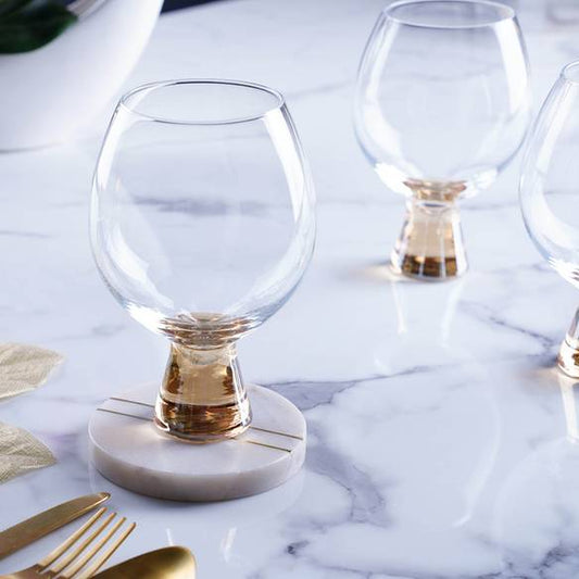 550ml Glass - Set of 4 - Amber