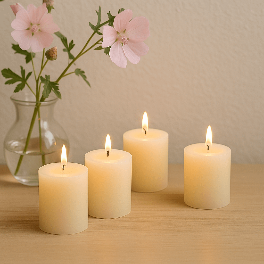 Scented Pillar Candle - Pack of 4