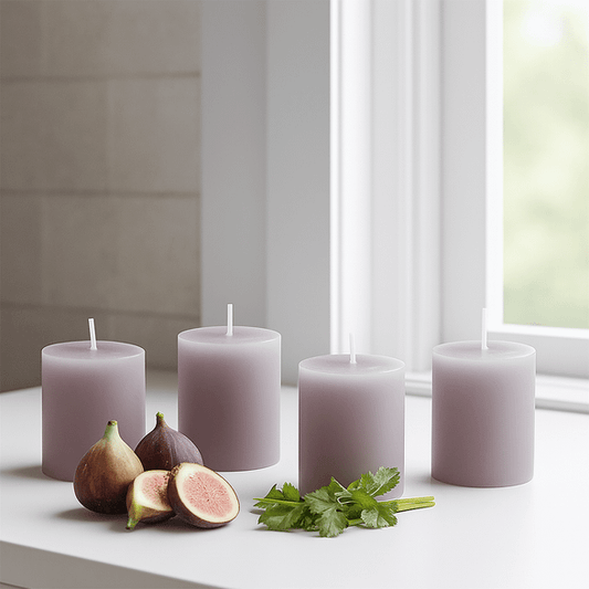 Scented Pillar Candle - Pack of 4