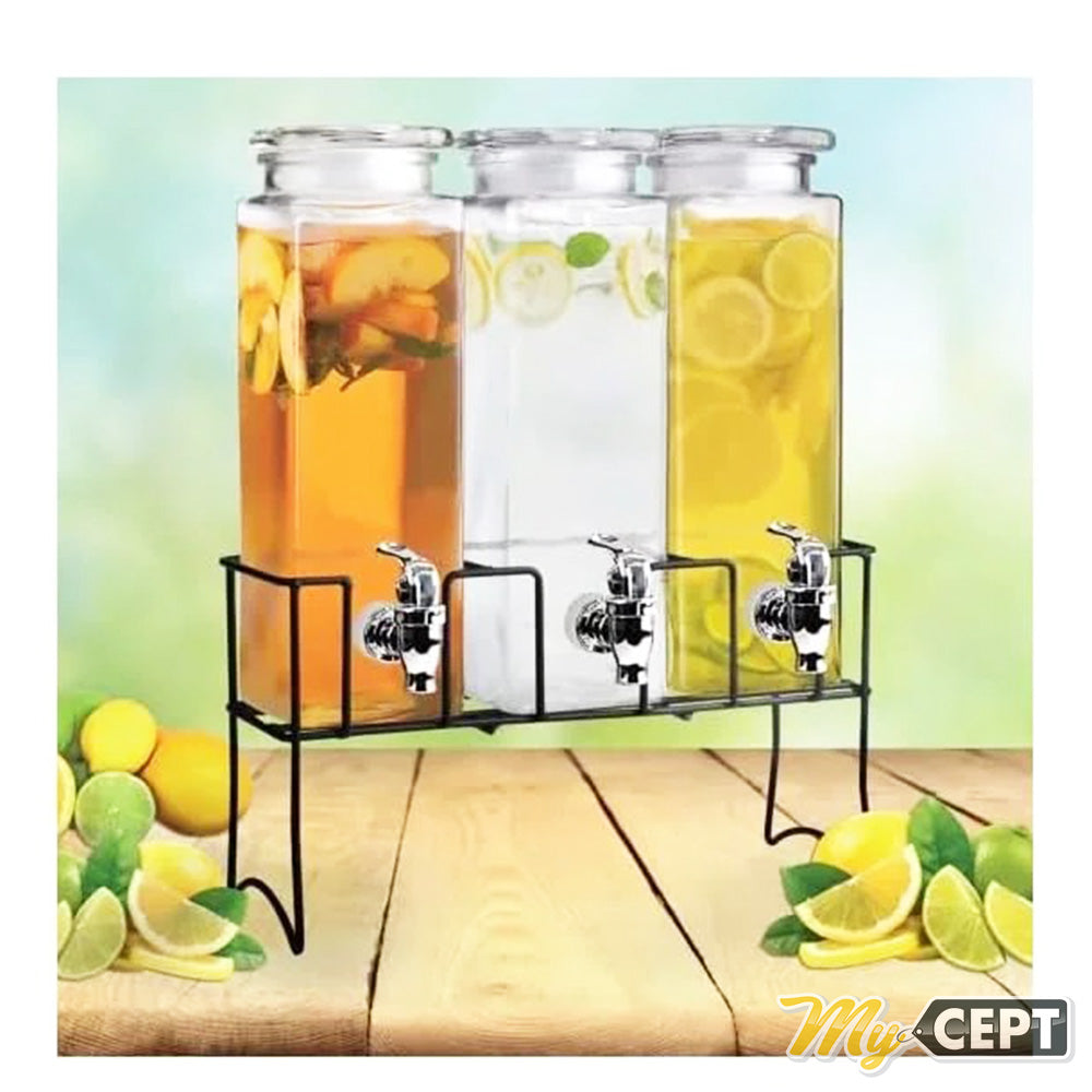 2.3L x 3 Beverage Dispenser with Stand