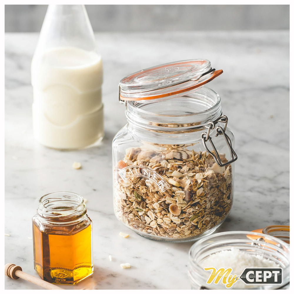 Airtight Glass Jar with Clip