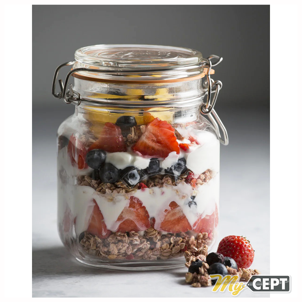 Airtight Glass Jar with Clip