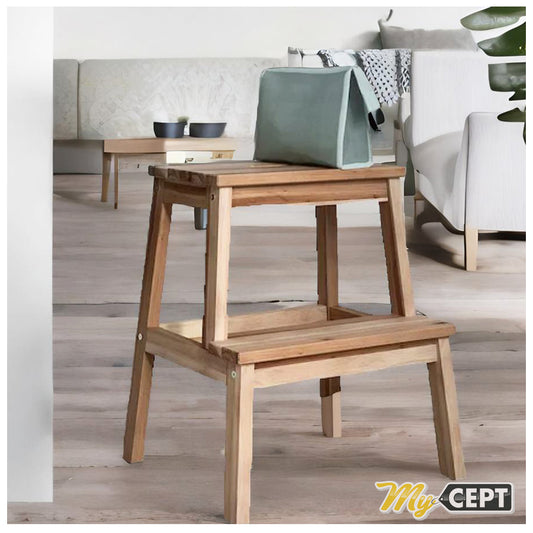 Wooden Step Stool - Acacia