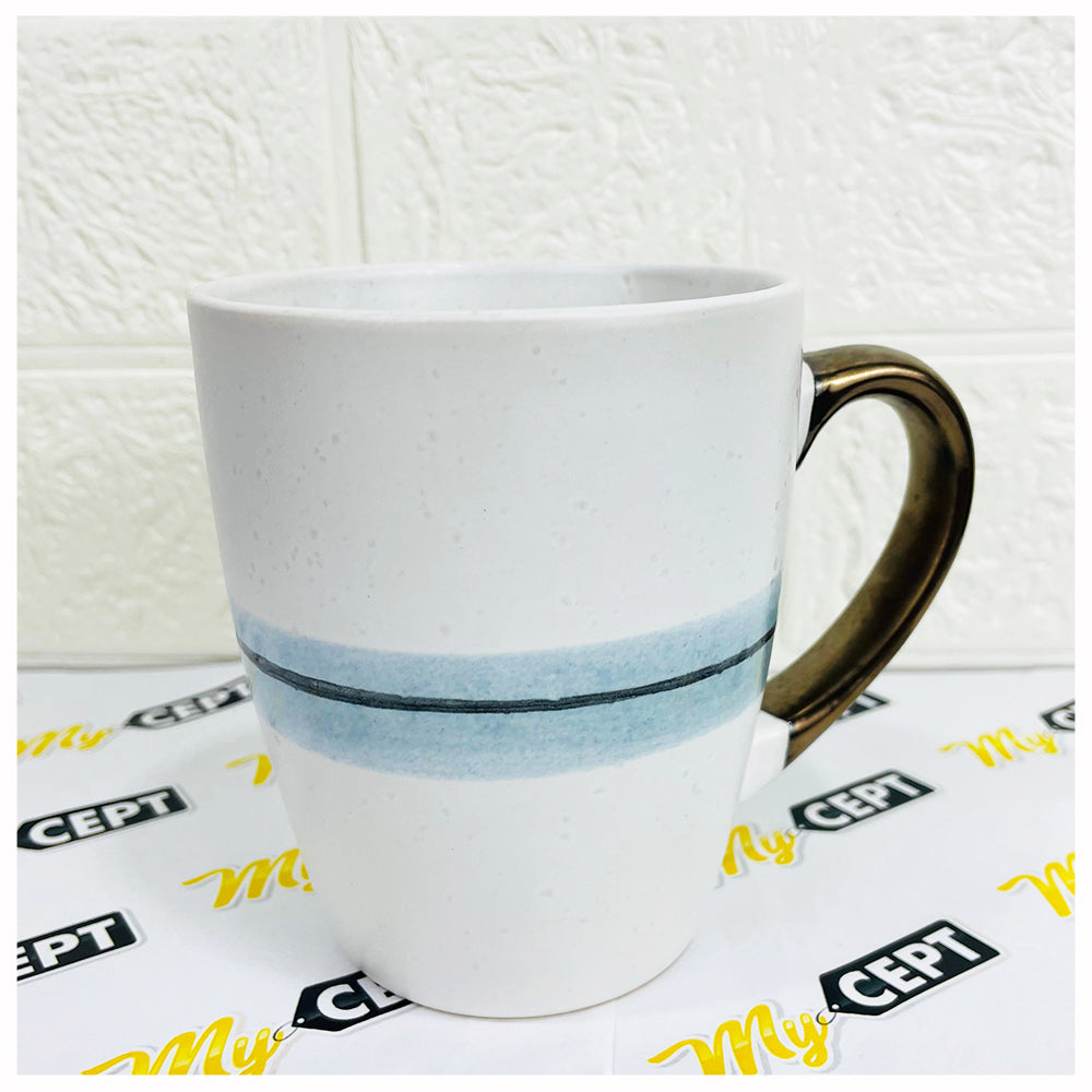 330ml Tea/Coffee Mug Blue Belt