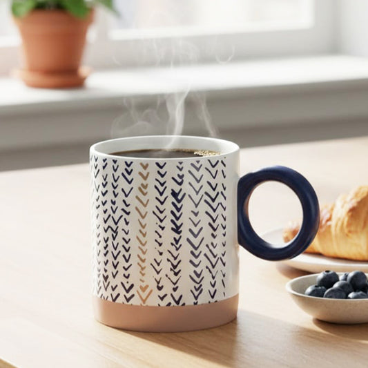 Tea/Coffee Mug - V-Patterned
