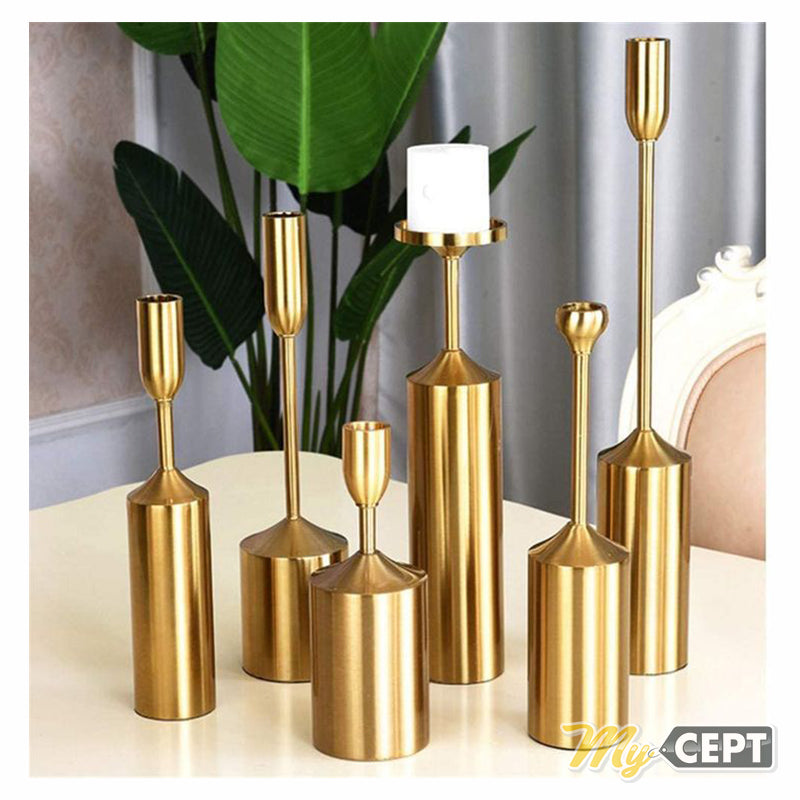 Candle Holder Brass Set of 6