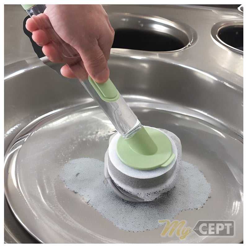3-Pc Dishwashing Sponge Set - Green