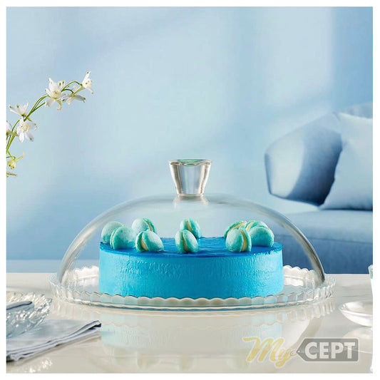Glass Platter with Dome