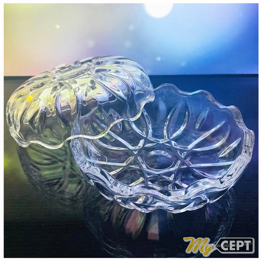 Crystal Glass Mini Bowls Set of 2