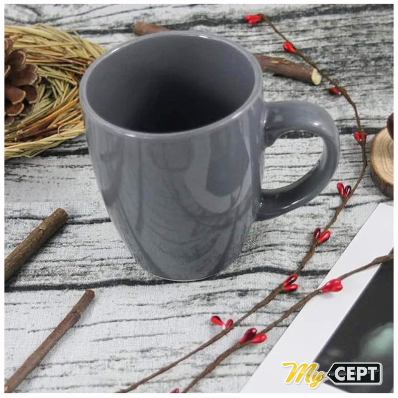 350ml Grey Mugs Pack of 4