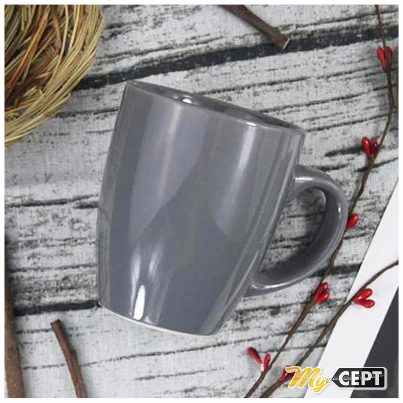 350ml Grey Mugs Pack of 4