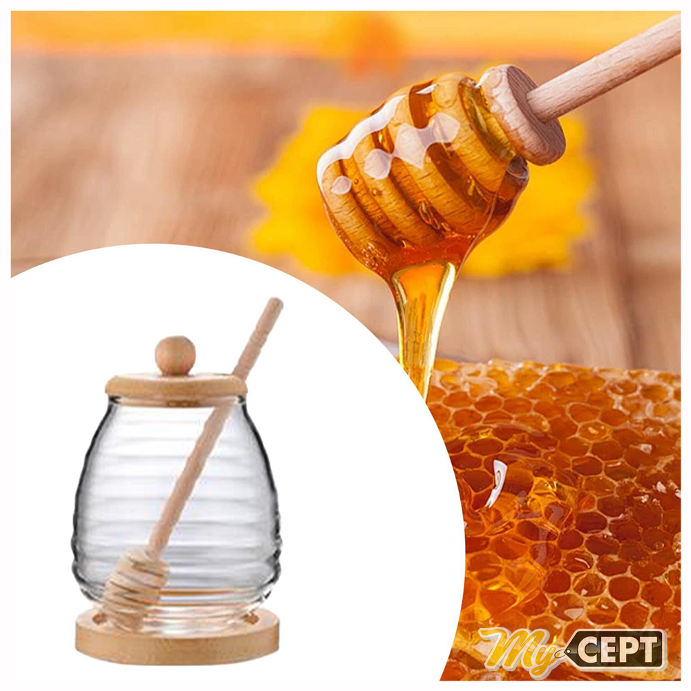 280ml Honey Jar with Dipper Spoon