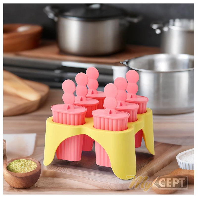 Ice Popsicle Maker Pink/Yellow