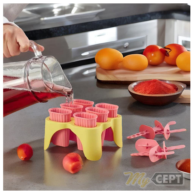 Ice Popsicle Maker Pink/Yellow