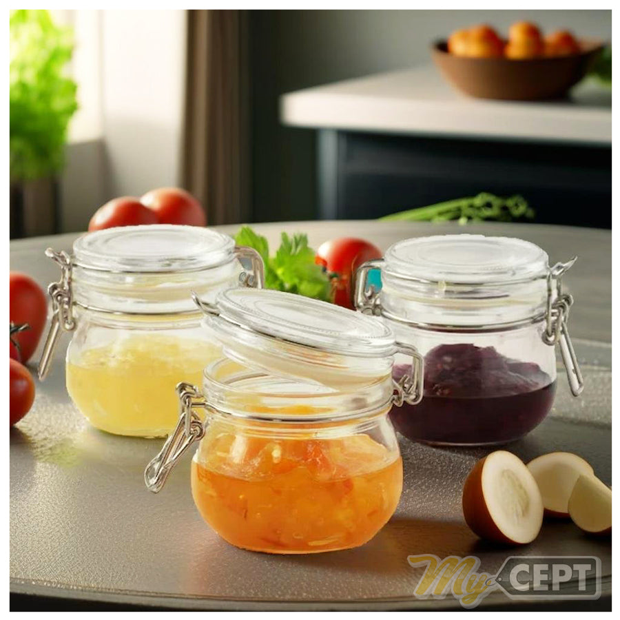 Jars with Lid (Pack of 3)