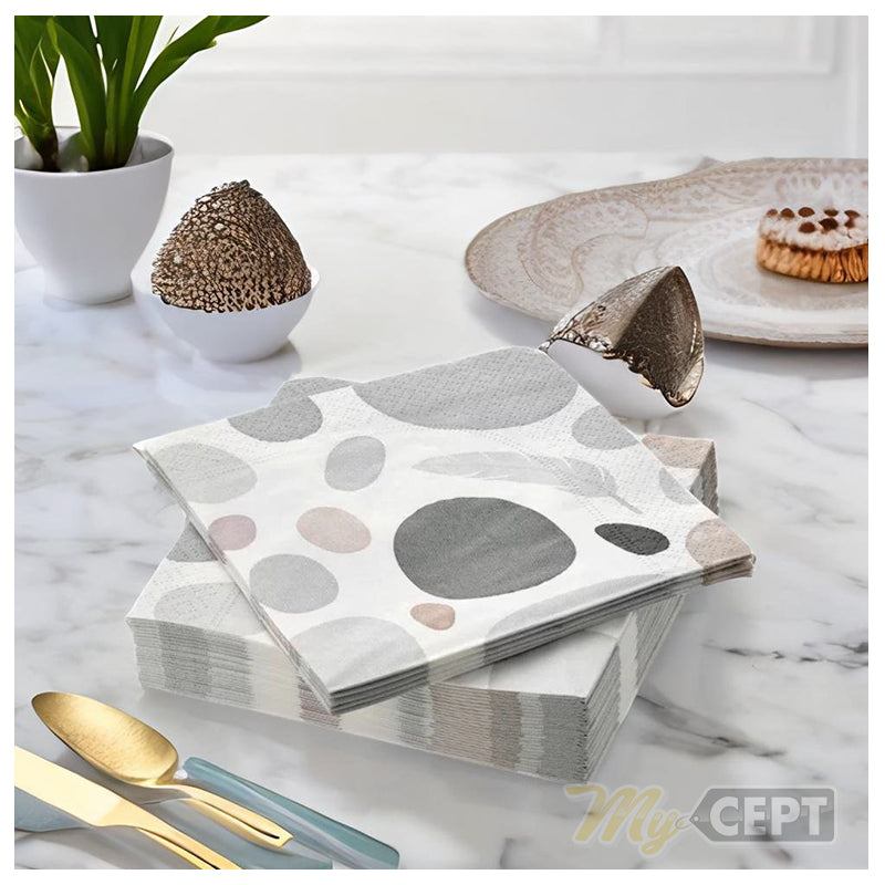 Napkin Patterned Stones - Pack of 30