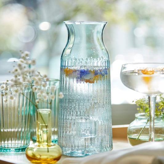 1L Glass Carafe Turquoise