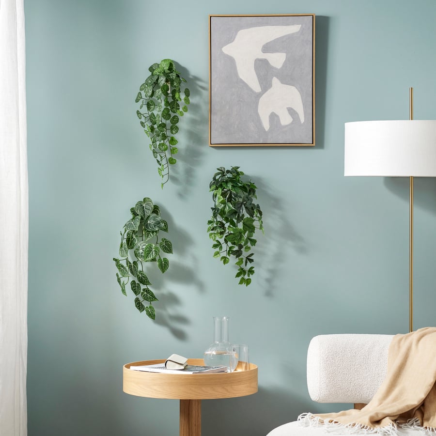 Artificial Plant Green Hanging Pack of 3