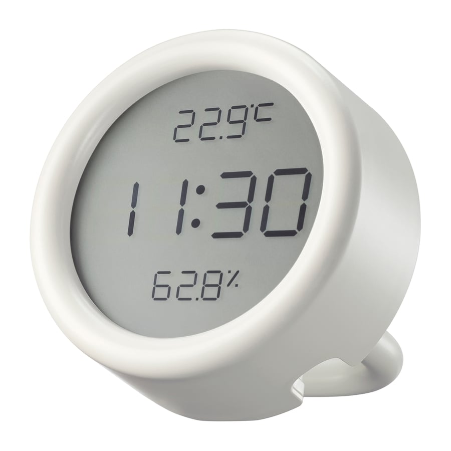 Hanging Clock with Thermometer