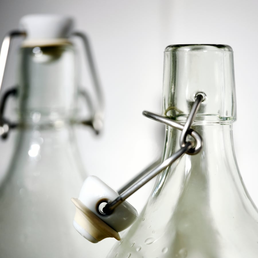 1L Glass Bottle With Stopper